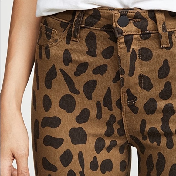 L'AGENCE Margot Spot Animal Print Jeans - Picture 6 of 10